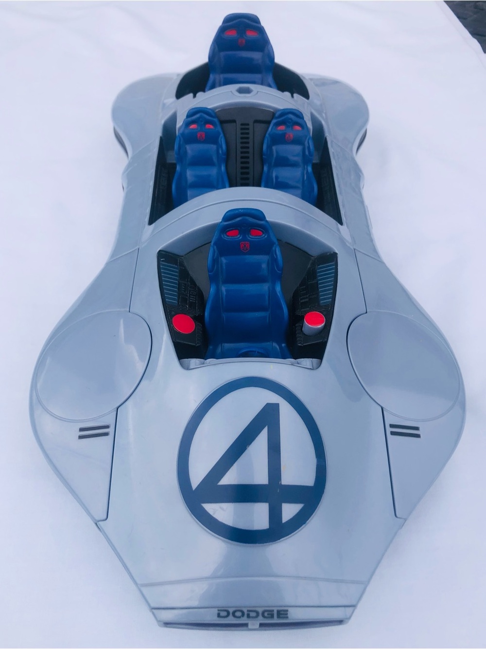 2007 Hasbro Fantasticar 3 in 1 Vehicle Dodge Marvel Fantastic Four Incomplete